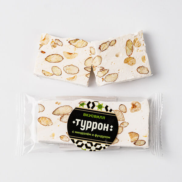 Туррон с миндалем и фундуком, 50 г