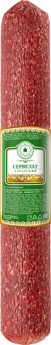 Колбаса сырокопченая Халяль Сервелат Татарский, весовая