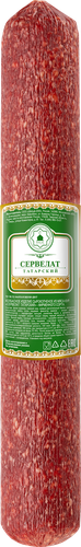 

Колбаса сырокопченая Халяль Сервелат Татарский, весовая