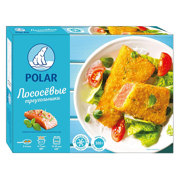 Треугольники лосоcевые Polar в панировке замороженные 300 г