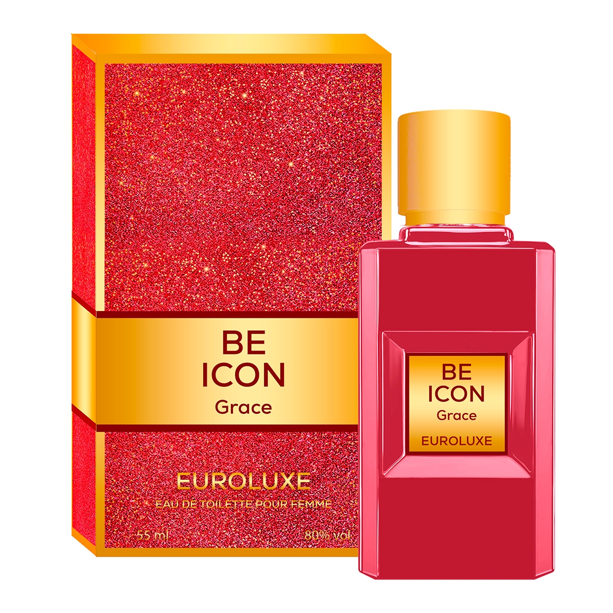 

Туалетная вода женская Euroluxe Be Icon Grace флакон 55 мл