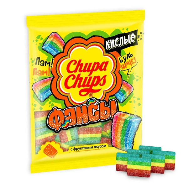 Мармелад Chupa Chups Фансы с фруктовый вкусом, 70г