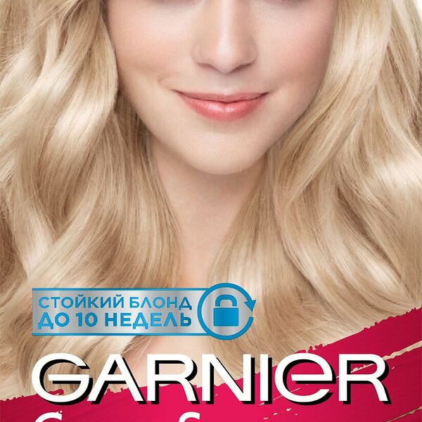 Стойкая крем-краска для волос Garnier Color Sensation Роскошь цвета оттенок 111 Ультраблонд платиновый 112 мл