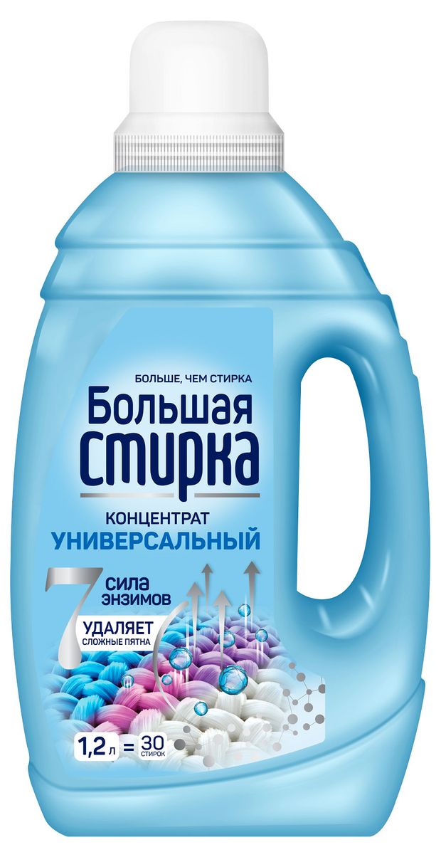 

Гель для стирки Большая Стирка универсальный 1.2 л
