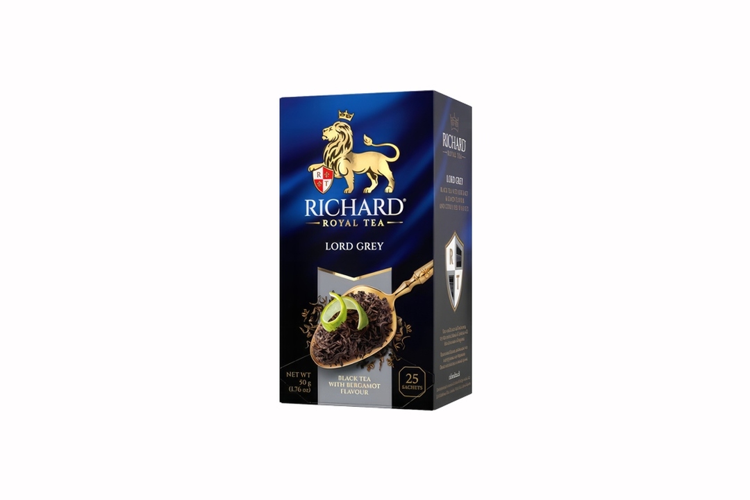 

Чай черный Richard Royal Tea Lord Grey бергамот и лимон 25 пакетиков 50 г