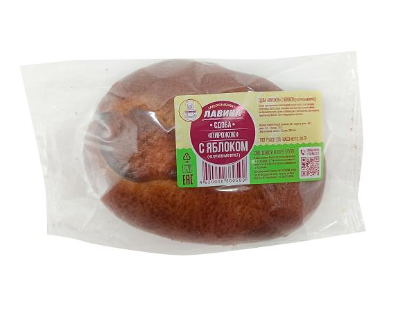 Сдоба Хлебокомбинат Лавина Пирожок с яблоком 100 г