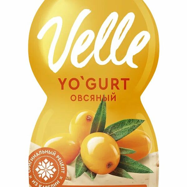 Продукт овсяный Velle Облепиха питьевой ферментированный 230 г