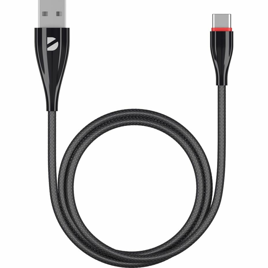 

Кабель Deppa Ceramic USB-A USB-C, 1 м черный