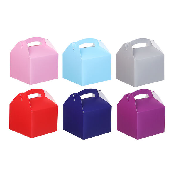 Коробка подарочная, складная, 14,5x14x11см, 6 цветов в ассортименте