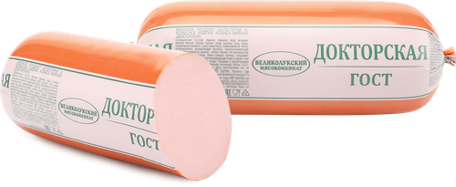 

Колбаса вареная Великолукский Мясокомбинат Докторская ГОСТ, вес