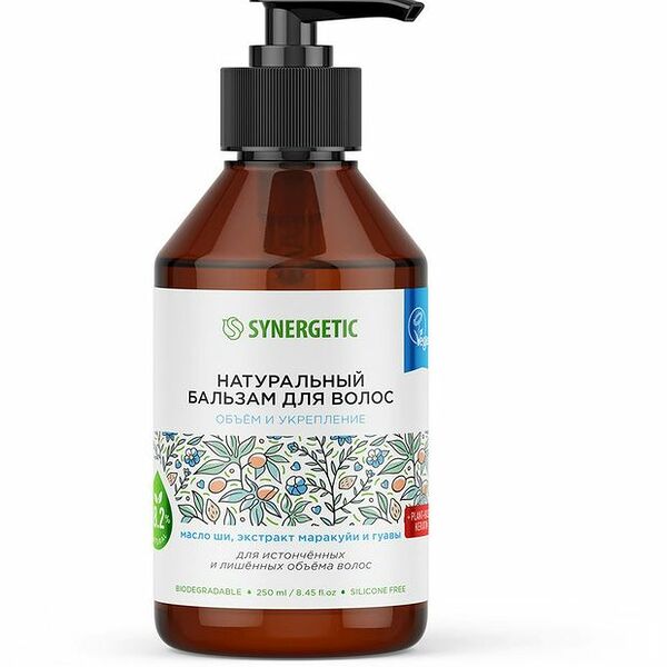 Бальзам для волос Synergetic Объём и Укрепление 250 мл