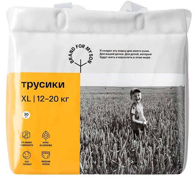 

Трусики BRAND FOR MY SON XL 12-20 кг, 30 шт.
