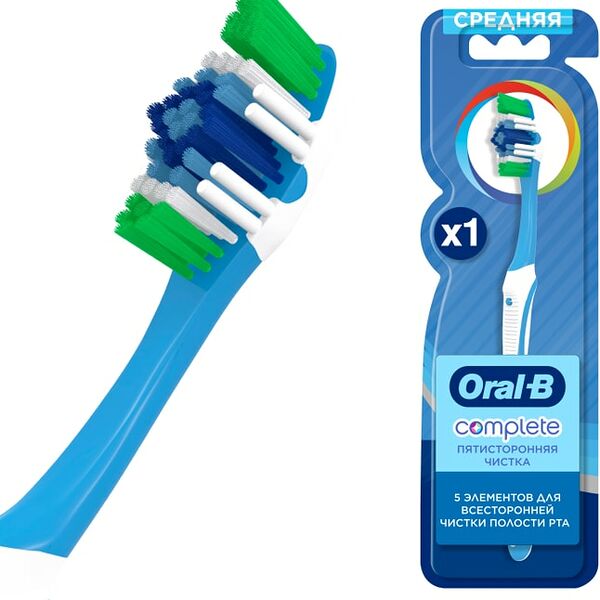 Зубная щетка Oral-B Complex Пятисторонняя чистка средней жесткости