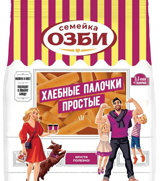 Палочки простые Семейка Озби 150 г