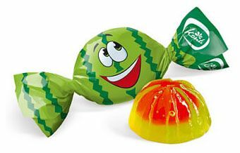 Конфеты Конти Живинка со вкусом арбуза