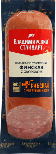 

Колбаса Владимирский стандарт Финская с окороком полукопченая 350 г