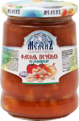 

Фасоль печёная по-домашнему МеленЪ 550 г