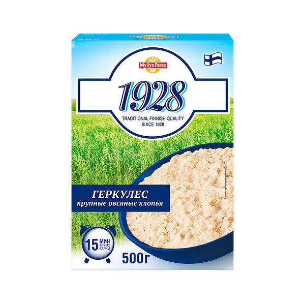Хлопья крупные овсяные геркулес 1928 MyllynParas 0,5кг
