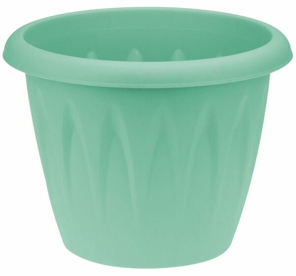 Кашпо Каждый день зеленое 18 см