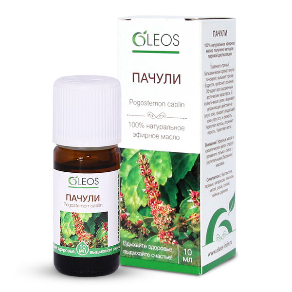 Масло эфирное Oleos пачули 10 мл
