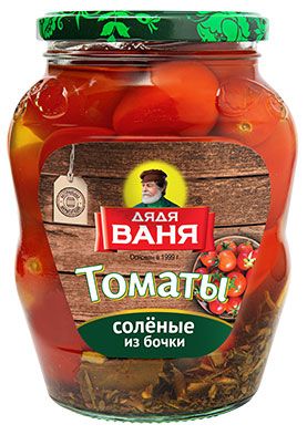 

Томаты Дядя Ваня соленые из бочки 680 г