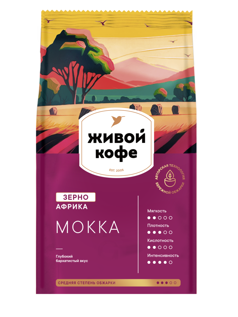 

Кофе в зернах Живой кофе Mokka 800 г