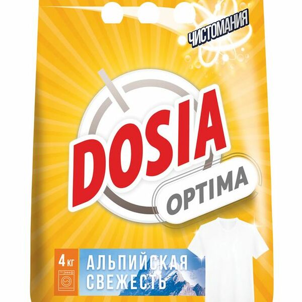 Стиральный порошок Dosia Optima Альпийская свежесть 4 кг