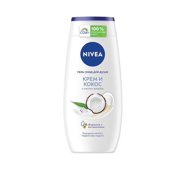 Гель-уход для душа Nivea Крем и кокос 250 мл