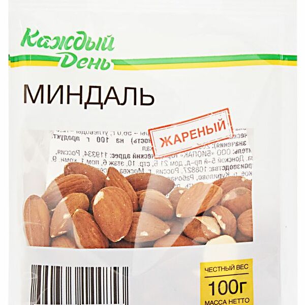 Миндаль Каждый День жареный 100 г