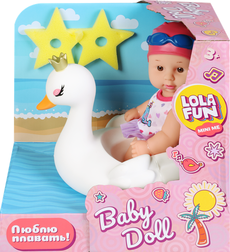 

Набор игровой Lola Fun Пупс на лебеде/фламинго 26.5 см, Арт. 26501