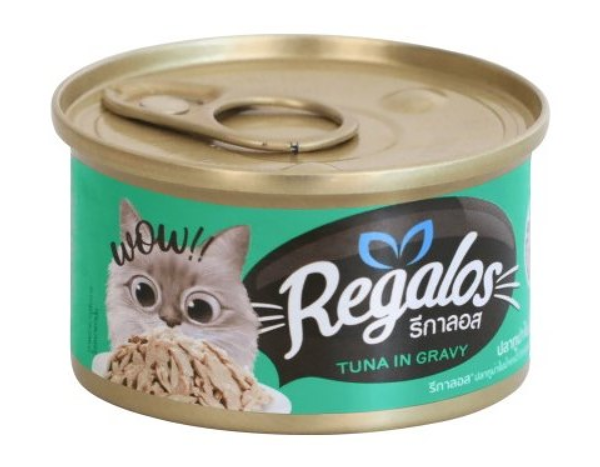 Консервы REGALOS для кошек консервы тунец в соусе 80г