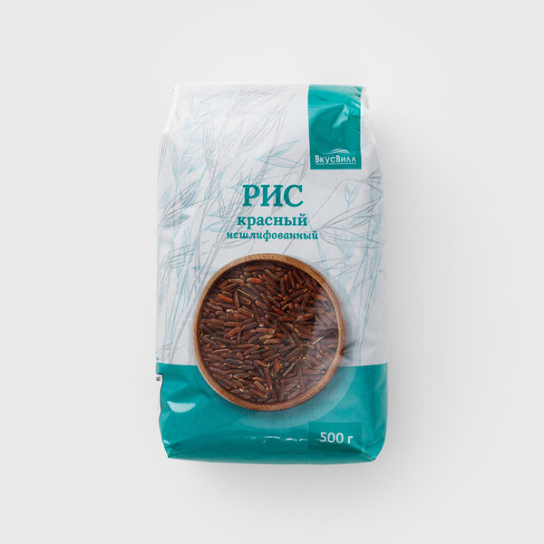 Рис красный нешлифованный