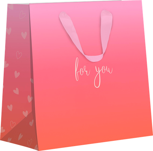 Пакет подарочный Paketiko Love 15х14х8 см, дизайн в ассортименте