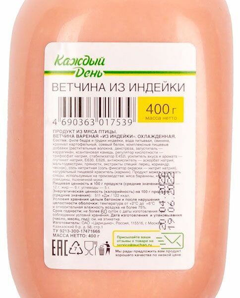 Ветчина из индейки Каждый день