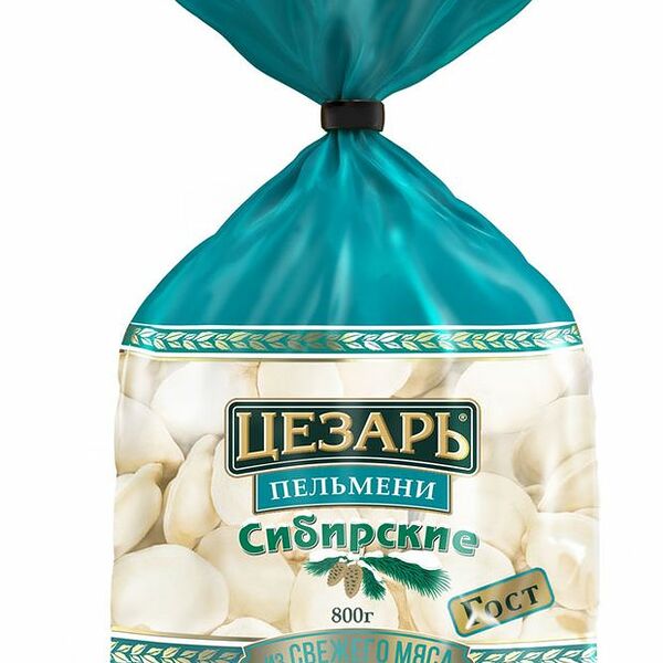 Пельмени Цезарь Сибирские ГОСТ 800 г