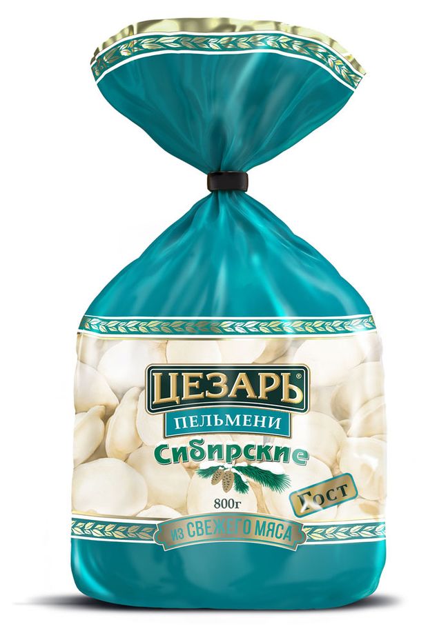 

Пельмени Цезарь Сибирские ГОСТ 800 г