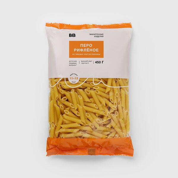 Макароны перо рифленое