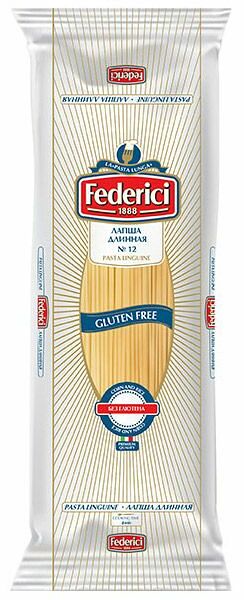 Макаронные изделия Лапша длинная №12 Federici без глютена 400г
