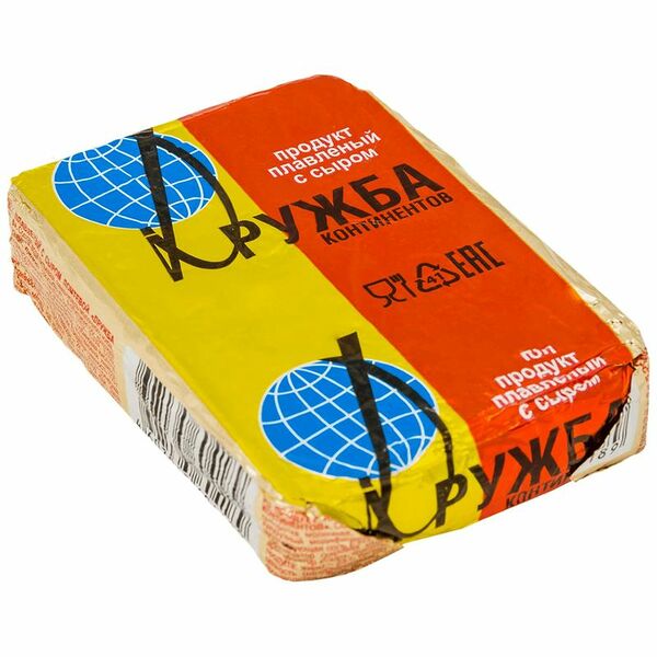 Продукт сырный плавленый Дружба континентов с сыром 50% СЗМЖ, 70г