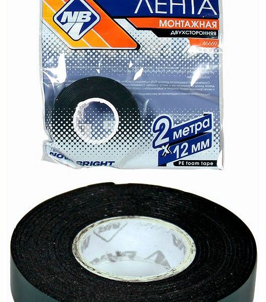 Лента монтажная двухсторонняя ТМ Nova Bright (Нова Брайт)