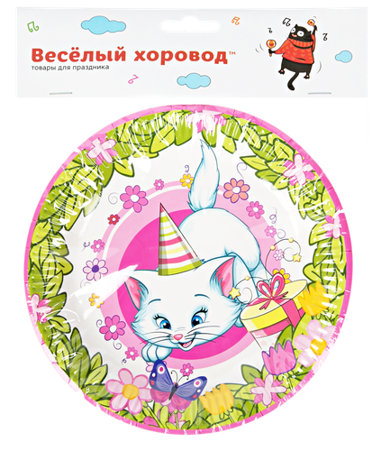 

Набор тарелок Веселый хоровод Розовая фантазия, 18 см