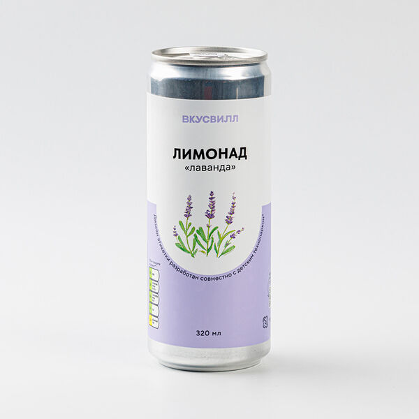 Лимонад Вкусвилл лаванда, 320 мл
