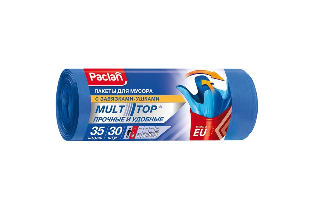 

Мешок для мусора Paclan Multitop 35 л 30 шт