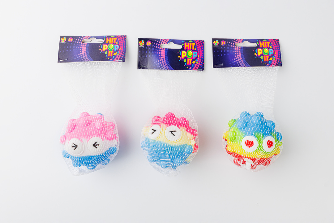 

Игрушка-жмялка поп-ит Смайлик, 7 см, цвет в ассортименте, 1 шт