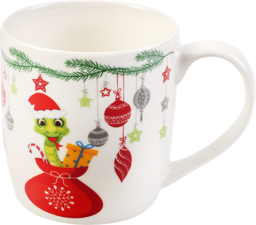 

Кружка Homeclub Змейка в домике 350 мл, дизайн в ассортименте