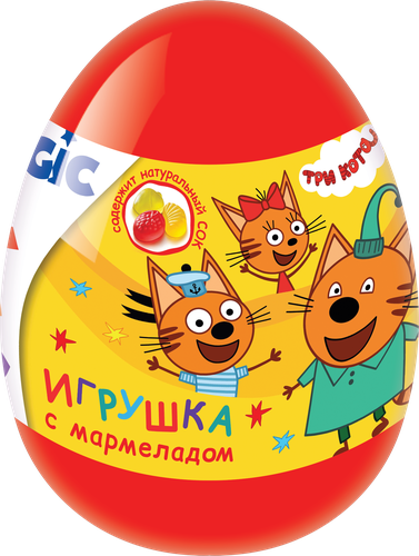 

Мармелад Magic Egg Три кота жевательный с игрушкой 10 г