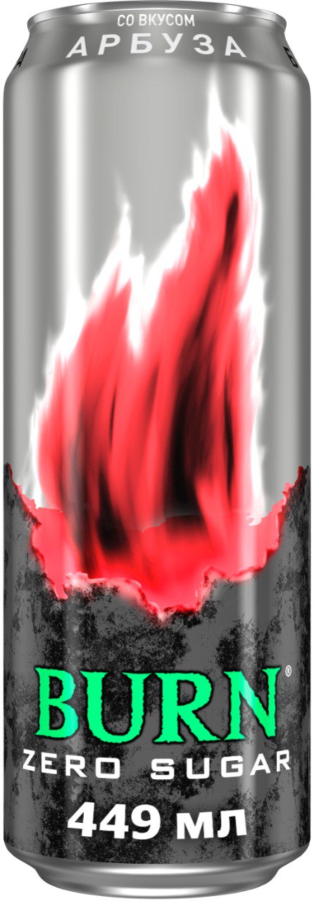 

Энергетический напиток Burn Арбуз без сахара 449 мл