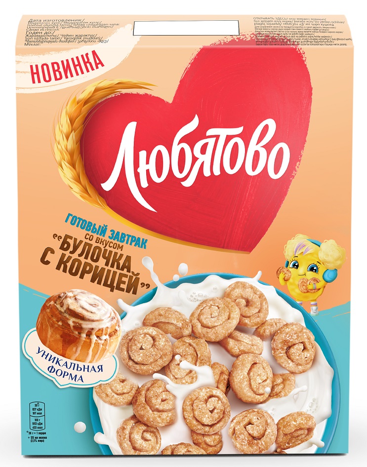 

Готовый завтрак Любятово Булочка с корицей 190 г