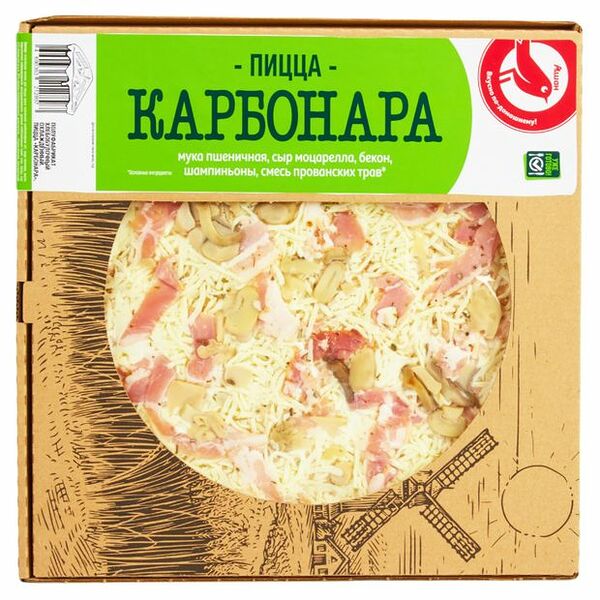 Пицца Ашан Красная птица Карбонара