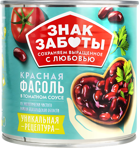 

Фасоль красная Знак Заботы в томатном соусе 400 г